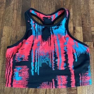 Fabletics T Back Crop Top Sports Bra